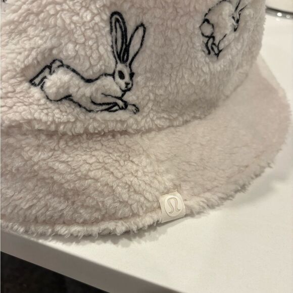 Lululemon Both Ways Fleece Lunar New Year Cream Bunny Bucket Hat